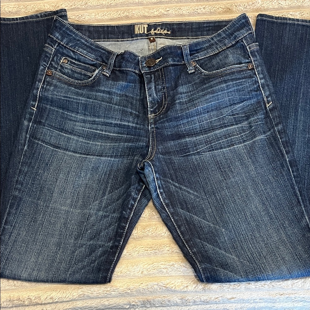 Kut from the Kloth Women's Dark Blue Boot Cut Jeans